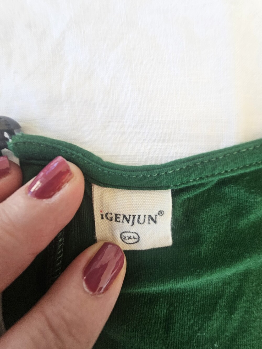 Igenjun Sleeveless Women's Tank Top in Deep Green Size 2XL - Picture 2 of 7